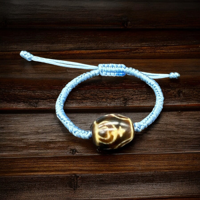 Dzi bracciale con vaso di fortuna