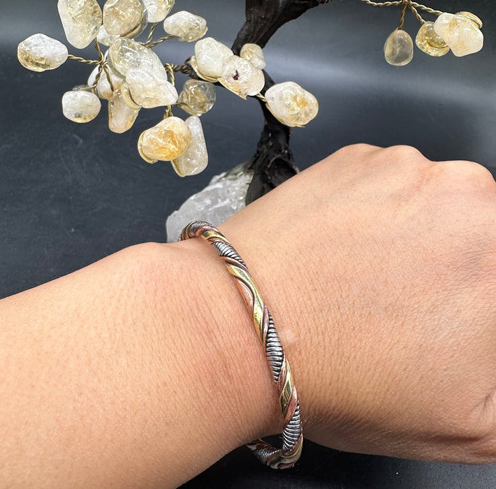 Bracciale con tre metalli