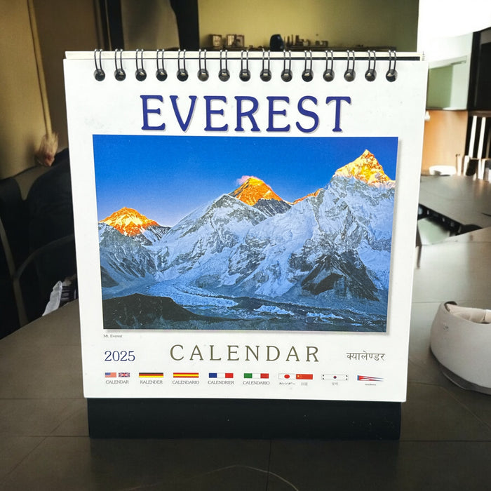 Calendario tibetano da tavolo con disegno di Tibet